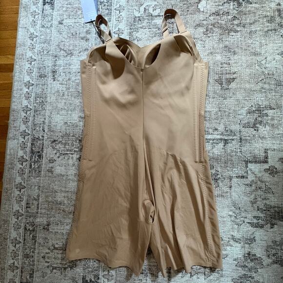 Honeylove Mid-Thigh Bodysuit Women's 3X | Beige Sand | Wireless Support | NWT - Picture 4 of 5